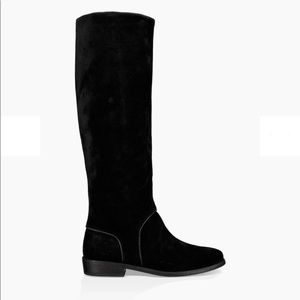 UGG Australia W Gracen Black Suede Boots 7 NEW